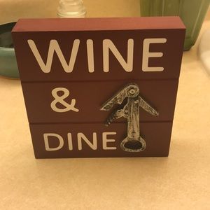 Wine & Dine Decorative Block